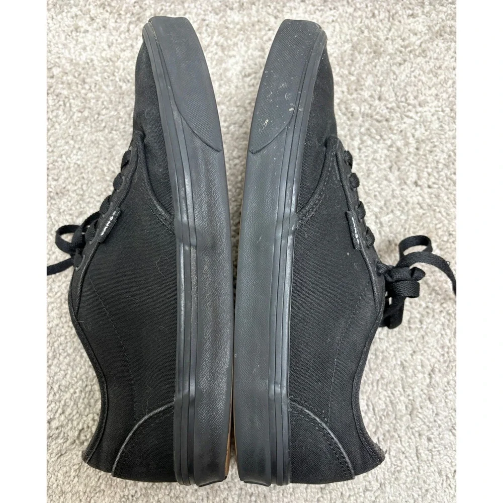 Vans Atwood Mens 9 Black Canvas Low Top Skate Shoes Sneakers 507698